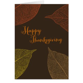 Thanksgiving Autumn Greeting Card