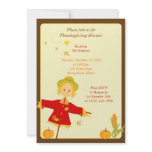 Thanksgiving Autumn Harvest Scarecrow Invitation