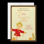 Thanksgiving Autumn Harvest Scarecrow Invitation