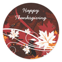 Thanksgiving autumn leaves-maple custom products stickers