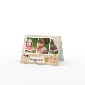 thanksgiving autumn photo card