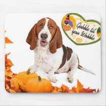 Thanksgiving Basset Mousepad