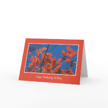 Thanksgiving Birthday -- Autumn Leaves cards by KathyHenis Thanksgiving Birthday -- Autumn Leaves cards