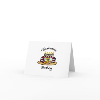 Thanksgiving Birthday card