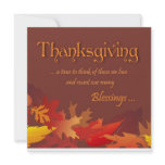 Thanksgiving Blessings - Dinner Invitation
