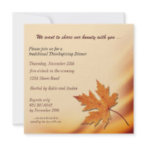 Thanksgiving Bounty Invitatin Custom Announcements
