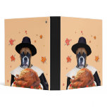 Thanksgiving boxer dog binder