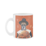 Thanksgiving boxer frosted mug