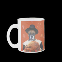 Thanksgiving boxer frosted mug mugs