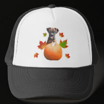 Thanksgiving boxer puppy cap hats by ritmoboxer Thanksgiving boxer puppy cap hats