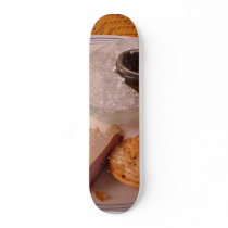 Thanksgiving Brie Caviar Duck Pate Skate Board