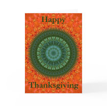 Thanksgiving Card with Pomegranate Stars