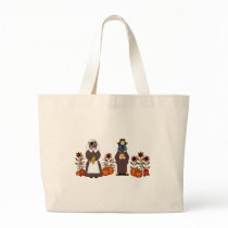 Thanksgiving Cats Canvas Bags