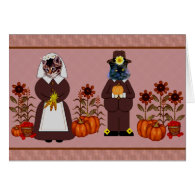 Thanksgiving Cats Card