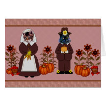 Thanksgiving Cats Card