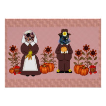 Thanksgiving Cats Invite