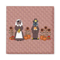 Thanksgiving Cats Refrigerator Magnets