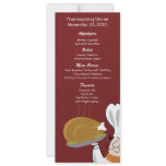 Thanksgiving Chef Turkey Day Customized Menu Invitation
