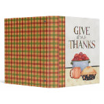 Thanksgiving Cook Book Vinyl Binder