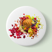 Thanksgiving Cornucopia buttons