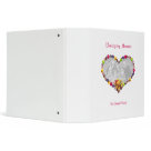8.5x11 - A Thanksgiving memories binder where you can put your treasured photos of Thanksgivings past! Upload your favorite family photo inside the heart frame. Customizable text says: Thanksgiving Memories, The Thankful Family - change to your own preference.