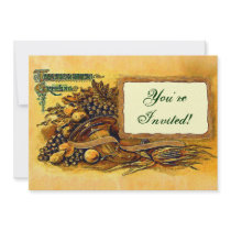 Thanksgiving Cornucopia invitation