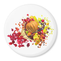 Thanksgiving Cornucopia magnets by Peerdrops Thanksgiving Cornucopia magnets