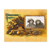 Thanksgiving Cornucopia postcard