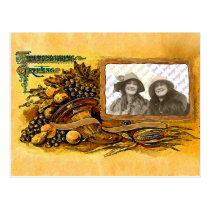 Thanksgiving Cornucopia postcard postcards