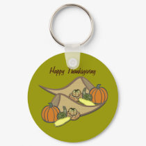 Thanksgiving Cornucopias Keychain by RedRider08 Thanksgiving Cornucopias Keychain