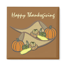 Thanksgiving Cornucopias Magnet by RedRider08 Thanksgiving Cornucopias Magnet