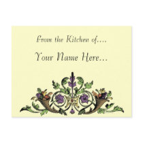 Thanksgiving Custom Recipe Card Postcard