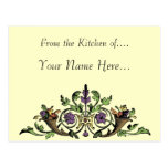 Thanksgiving Custom Recipe Card Postcard