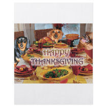 Thanksgiving Dachshunds Flyer Design