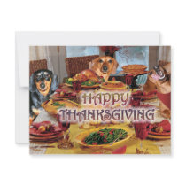 Thanksgiving Dachshunds invitations by nnlightn Thanksgiving Dachshunds invitations