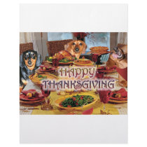 Thanksgiving Dachshunds Customized Letterhead