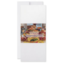 Thanksgiving Dachshunds Rack Cards