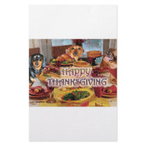 Thanksgiving Dachshunds stationery