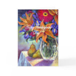 Thanksgiving Day Flowers & Pears Painting - Multi