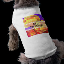 Thanksgiving Day Flowers & Poppy Painting - Multi pet clothing