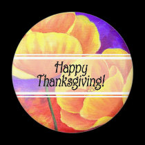 Thanksgiving Day Flowers & Poppy Painting - Multi magnets by JUDERM Thanksgiving Day Flowers & Poppy Painting - Multi magnets