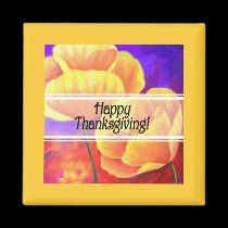 Thanksgiving Day Flowers & Poppy Painting - Multi magnets by JUDERM Thanksgiving Day Flowers & Poppy Painting - Multi magnets