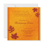 Thanksgiving Dinner Invitation