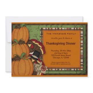 Thanksgiving Dinner invitation
