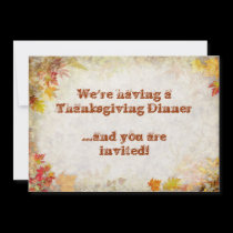 Thanksgiving Dinner invitations