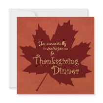 Thanksgiving Dinner invitations