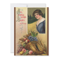 Thanksgiving Dinner Invitation by YesterdayCafe Thanksgiving Dinner Invitation