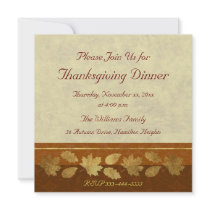 Thanksgiving Dinner Custom Invites