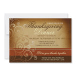 Thanksgiving Dinner Custom Announcements