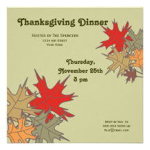 Thanksgiving Dinner Invitation